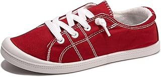Women's Slip-On Canvas Sneakers, Low Top Walking Shoes