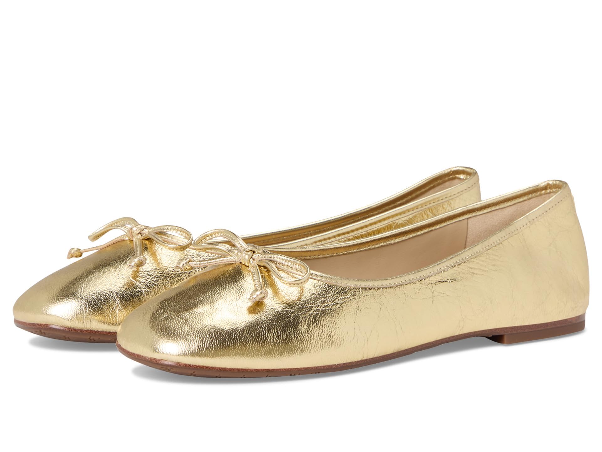 Sam Edelman Women's Alie Ballet Flat, Amber Gold, 11