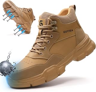 Steel Toe Boots for Men Lightweight Men's Safety Work Boots