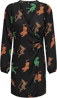 ONLY Onlalma Life Vis L/S Gina Dress AOP Women's Dress