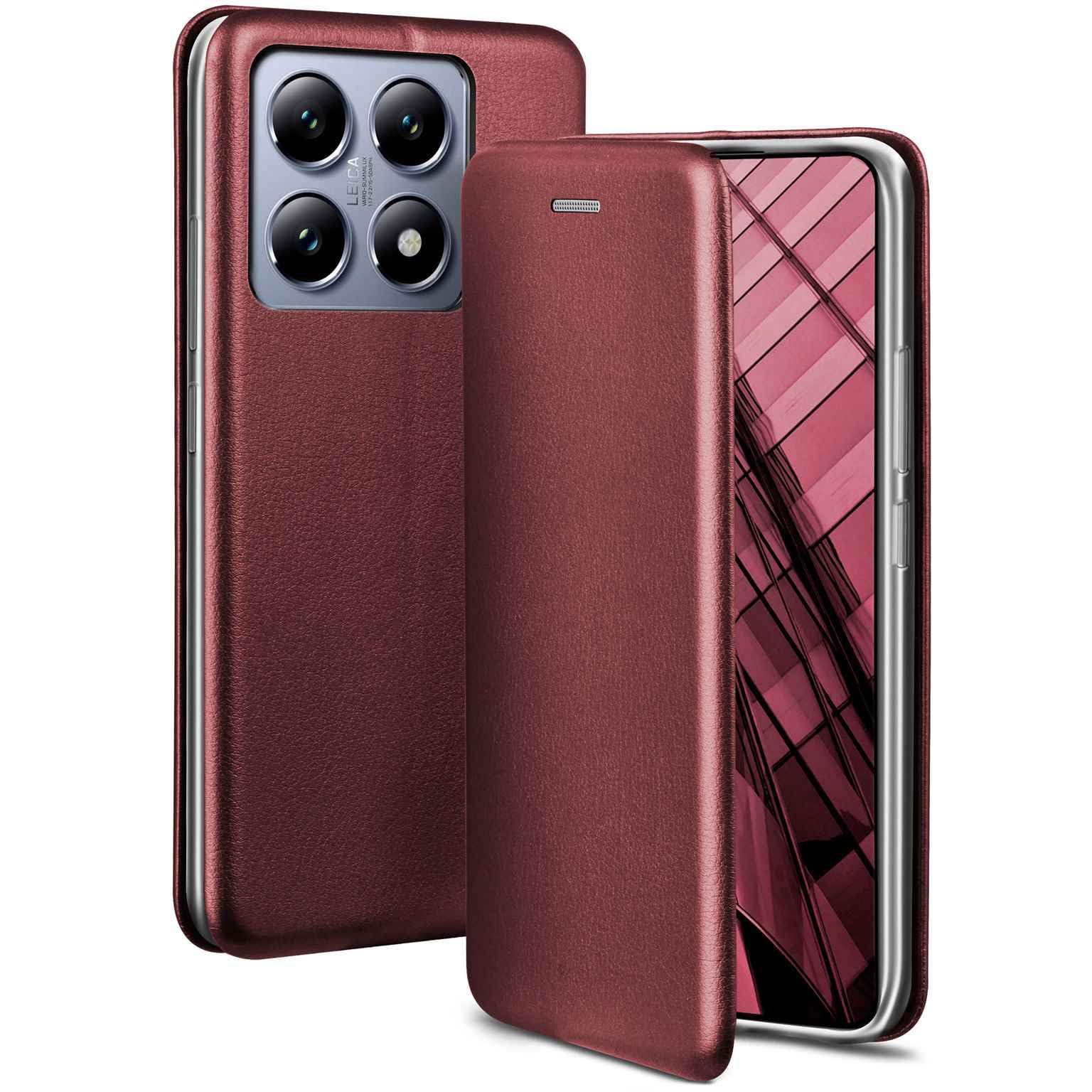 Business Case for Xiaomi 14T Pro, Foldable Mobile Phone Case with Stand Function