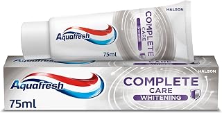 Aquafresh Complete Care Whitening Fluoride Toothpaste. Helps Restore Your Teeth’s Natural Whiteness. Actively deep Cleans and freshens Whole Mouth.