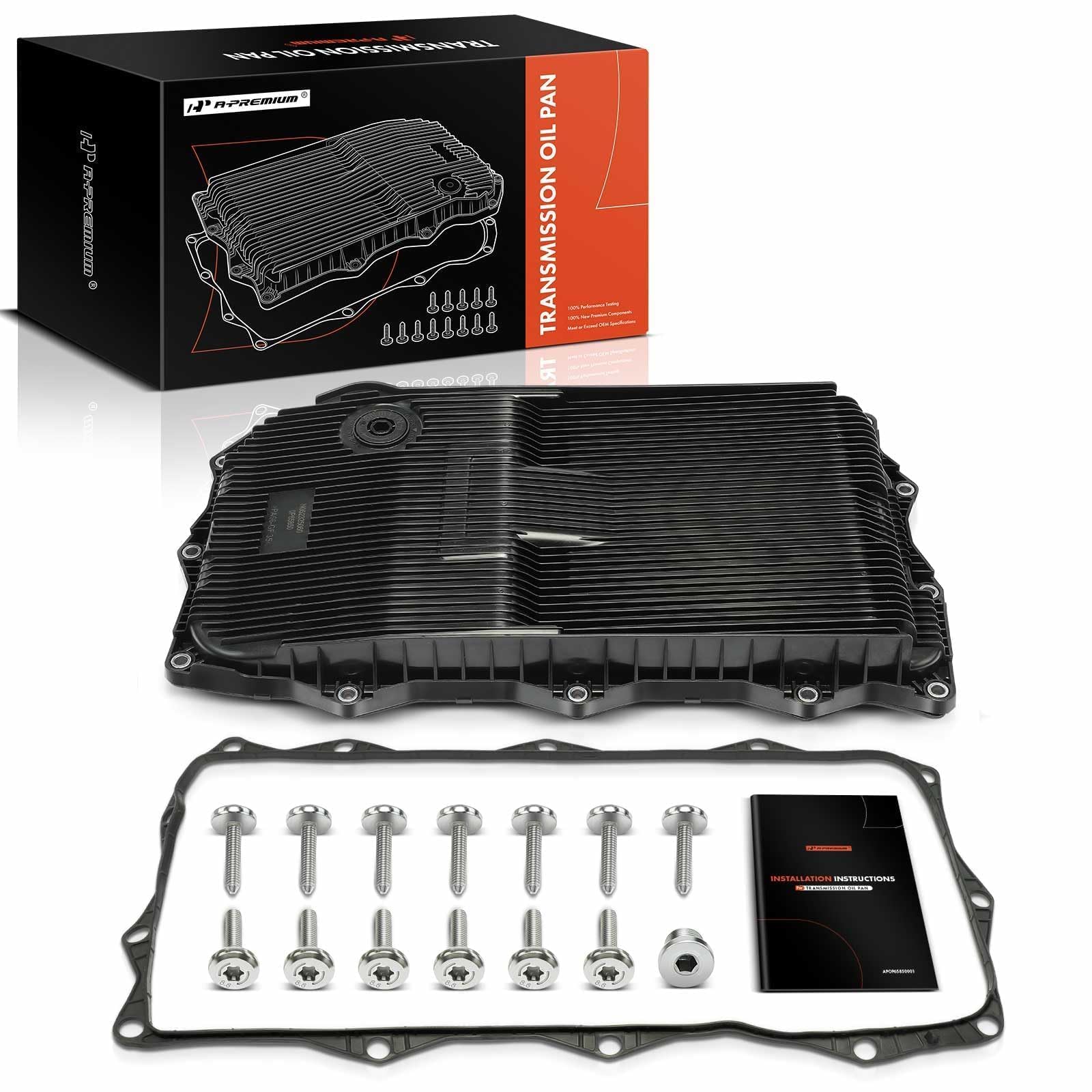 A-Premium 8-Speed Automatic Transmission Oil Pan with Plug, Gasket & Bolts | Com