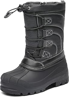 DREAM PAIRS Kids Waterproof Winter Snow Boots