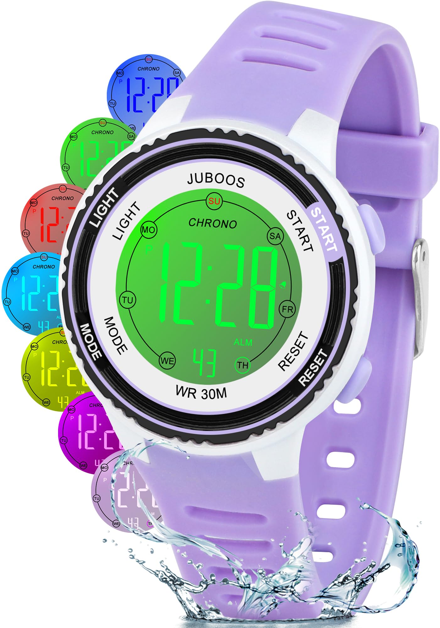 Juboos Kids Digital Watch, Watches for Girls Boys, Children's Waterproof Wrist W