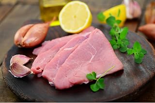 New York Steak & Seafood Set of Frozen Veal Cutlets - Premium Pack of 4 Oz. Veal Top Round Cutlets - Handcut and Trimmed Frozen Meat Packages (10 (4 oz) Veal Cutlets)