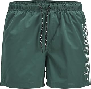 JACK & JONES Jjiaruba Jjswimshorts AKM DB WB Solid Men's Jersey