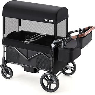 Harppa Remy Wagon Stroller for 2 Kids, 180Ibs Capacity with 2 Seater