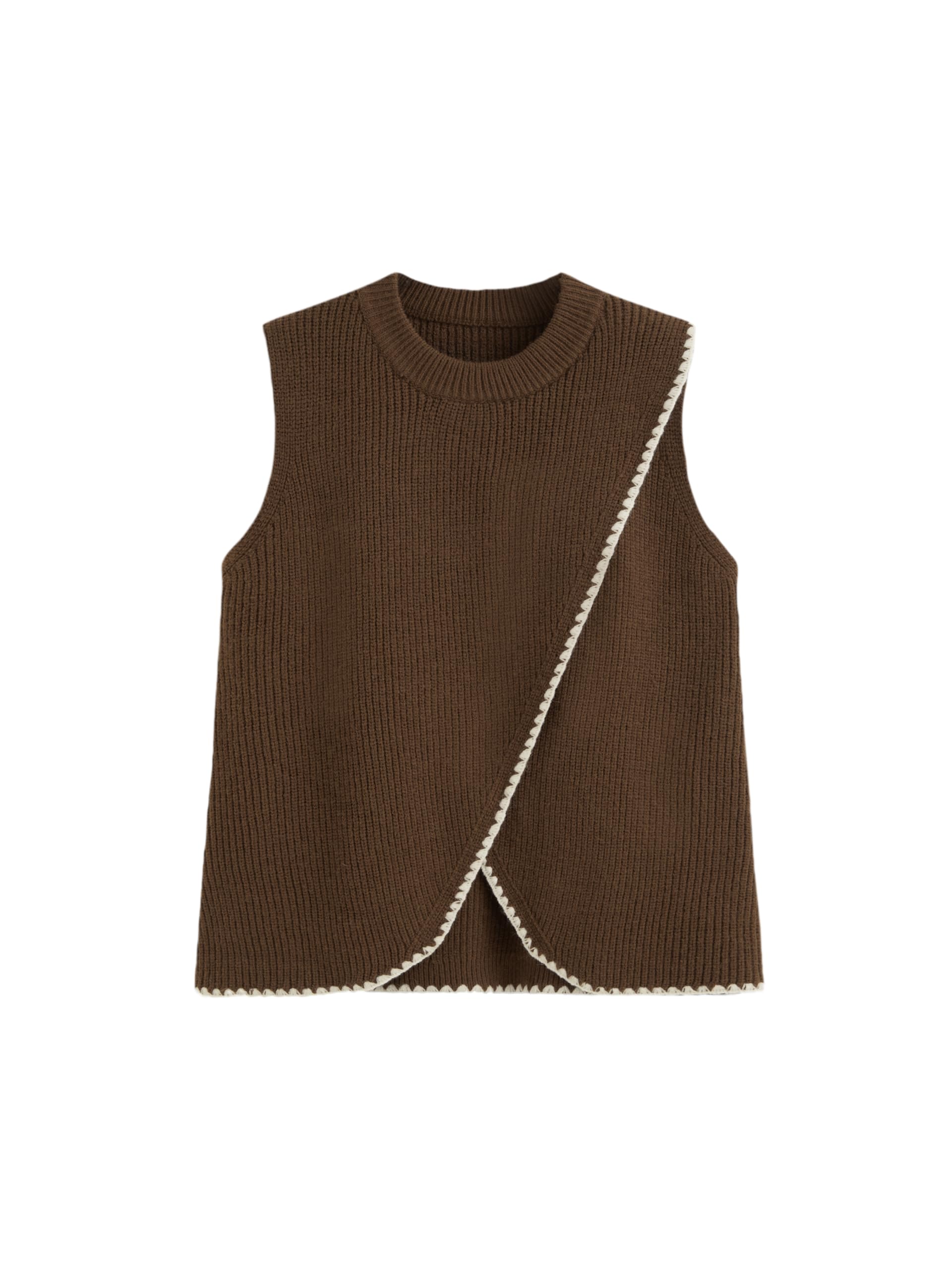 CIDER Maglione Gilet Donna Avvolgere Maglioni Ritagliati Blocchi di Colore Magli