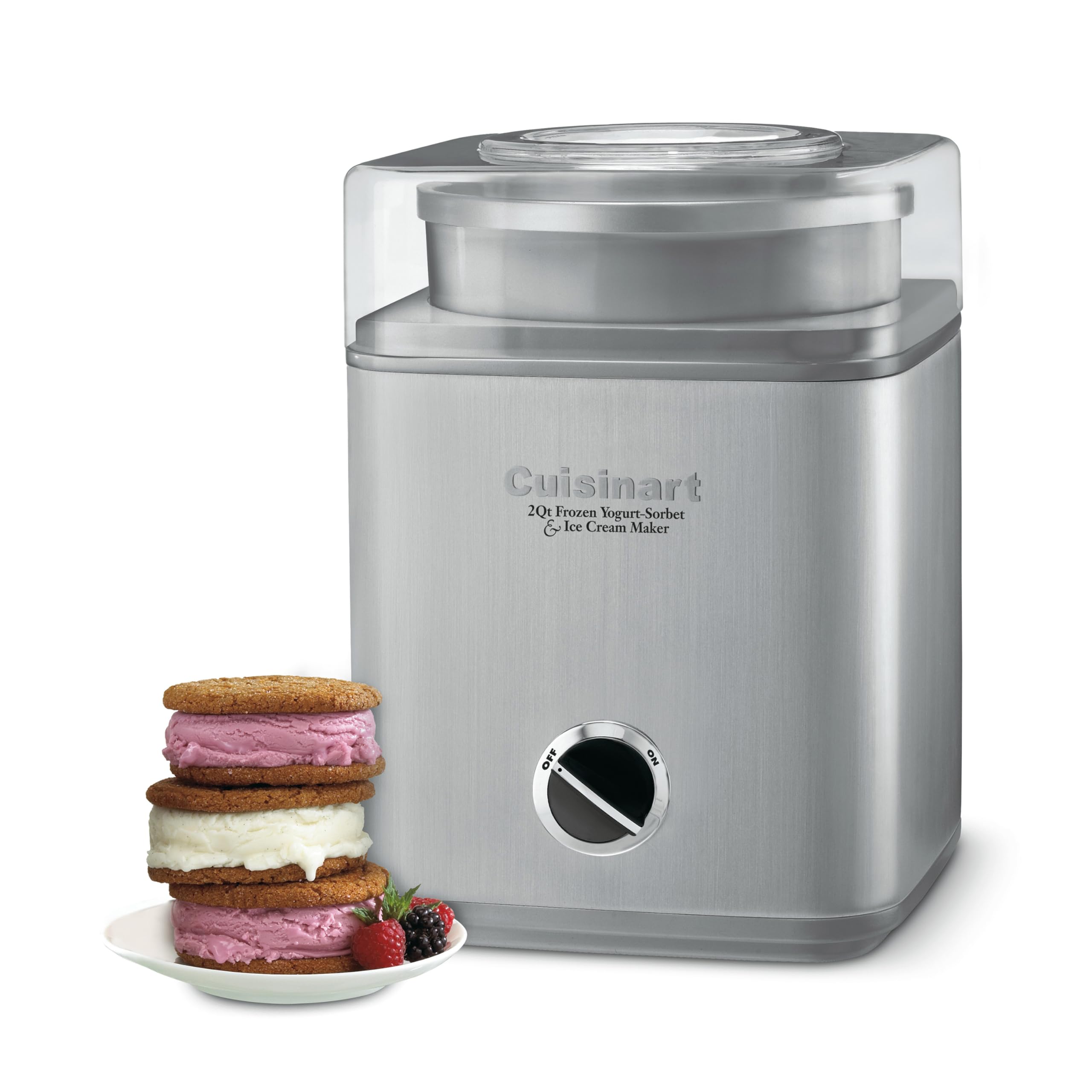 Cuisinart Ice Cream Maker Machine, Fully Automatic, 2 qt, ICE-30BCP1ES | Stainle