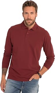 JP 1880 702560 Men's Large Sizes Plus Sizes Menswear L-8XL to 8XL Polo Shirt, Top, Button Placket, Shirt Collar, Pique