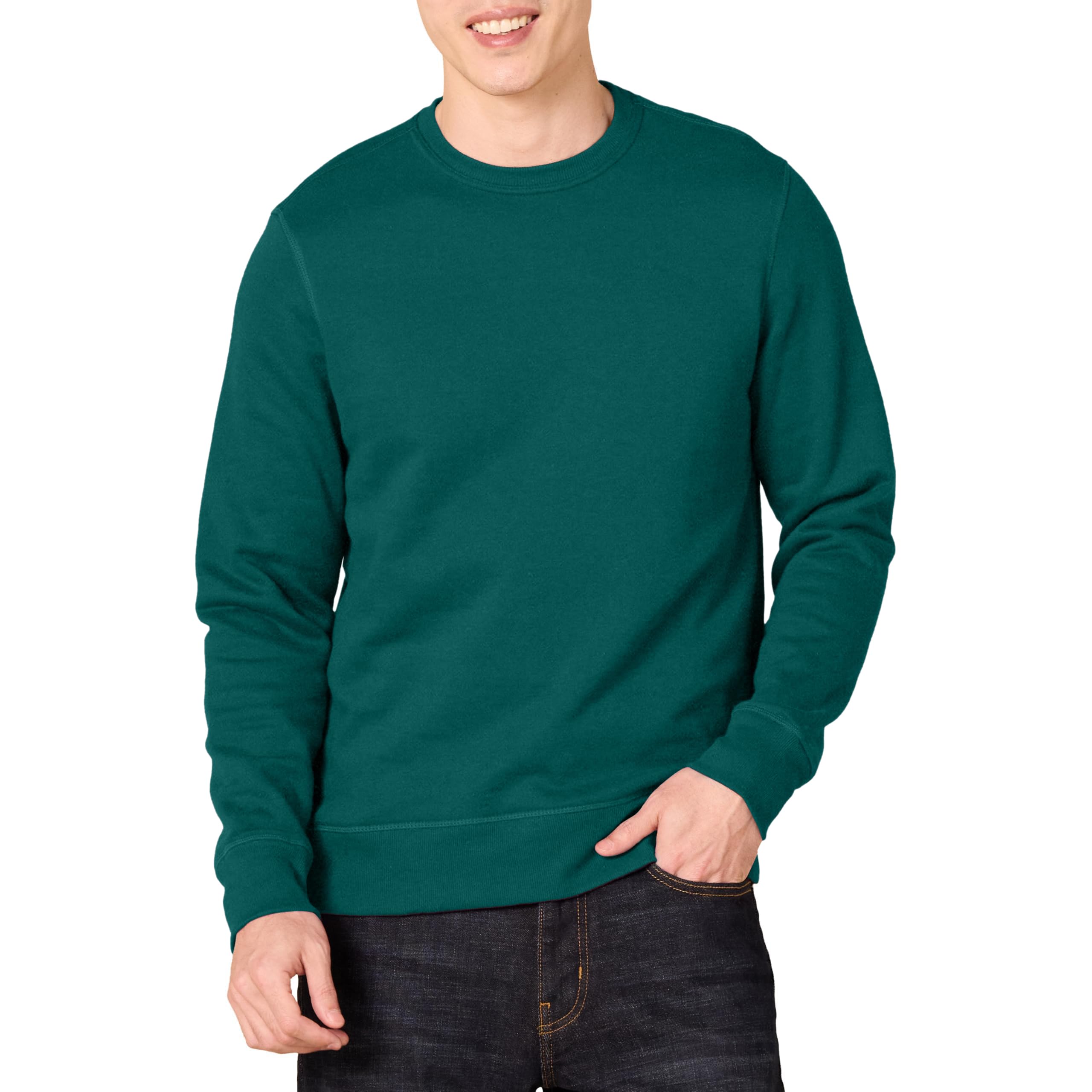 Amazon Essentials Men's Crew Neck Fleece Sweatshirt