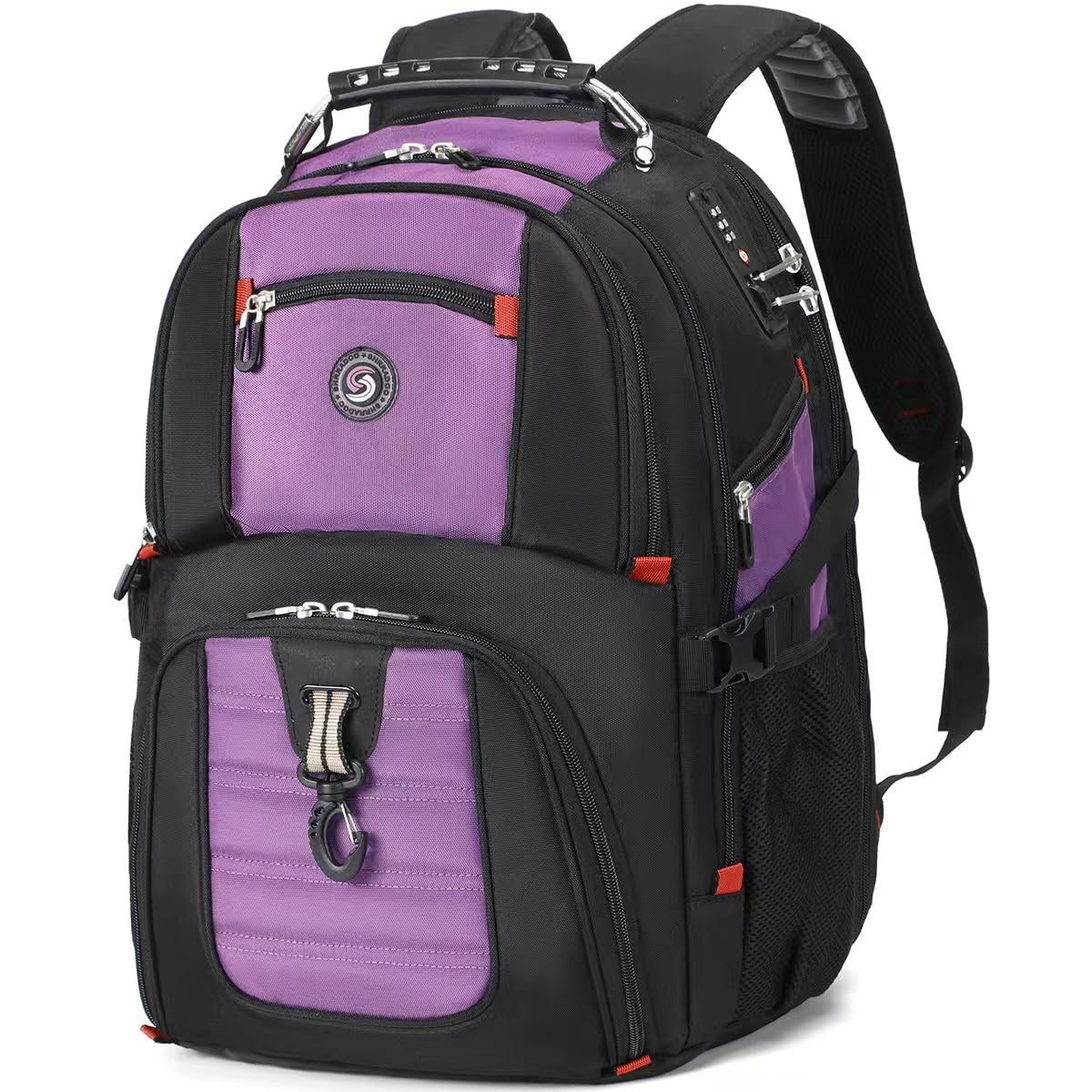 SHRRADOO Extra Large Travel Laptop Backpack for Men, Work College Backpacks | Fi
