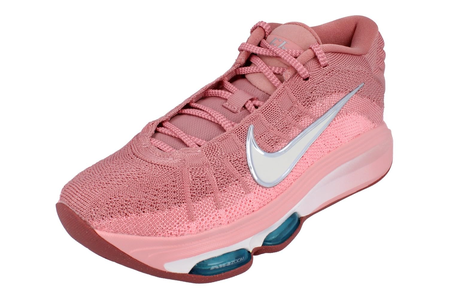 Nike G.T. Hustle 3 Basketball Shoes (Red Stardust/Metallic Silver/Pink Tint/Pale
