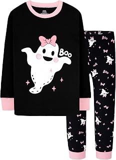 DAUGHTER QUEEN Boys & Girls 100% Cotton Halloween & Christmas PJS 18M-12Y | Soft, Breathable, Comfortable, Tagless, Snug Fit, Festive, Great for Gift Giving