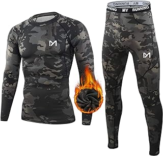 MEETYOO Men's Thermal Underwear Long Bottoms Quick Dry Ski Running
