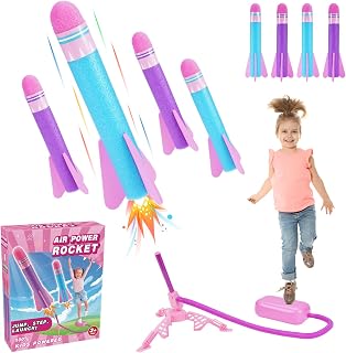 Gifts for 3-8 Years Old, Notique Rocket Launcher for 3 4 5 6 7 Year Old Girls Gifts Toddler Toys for Girls Outdoor Toys for Kids Easter Birthday Gift for 3-5 4-6 Kids Toys