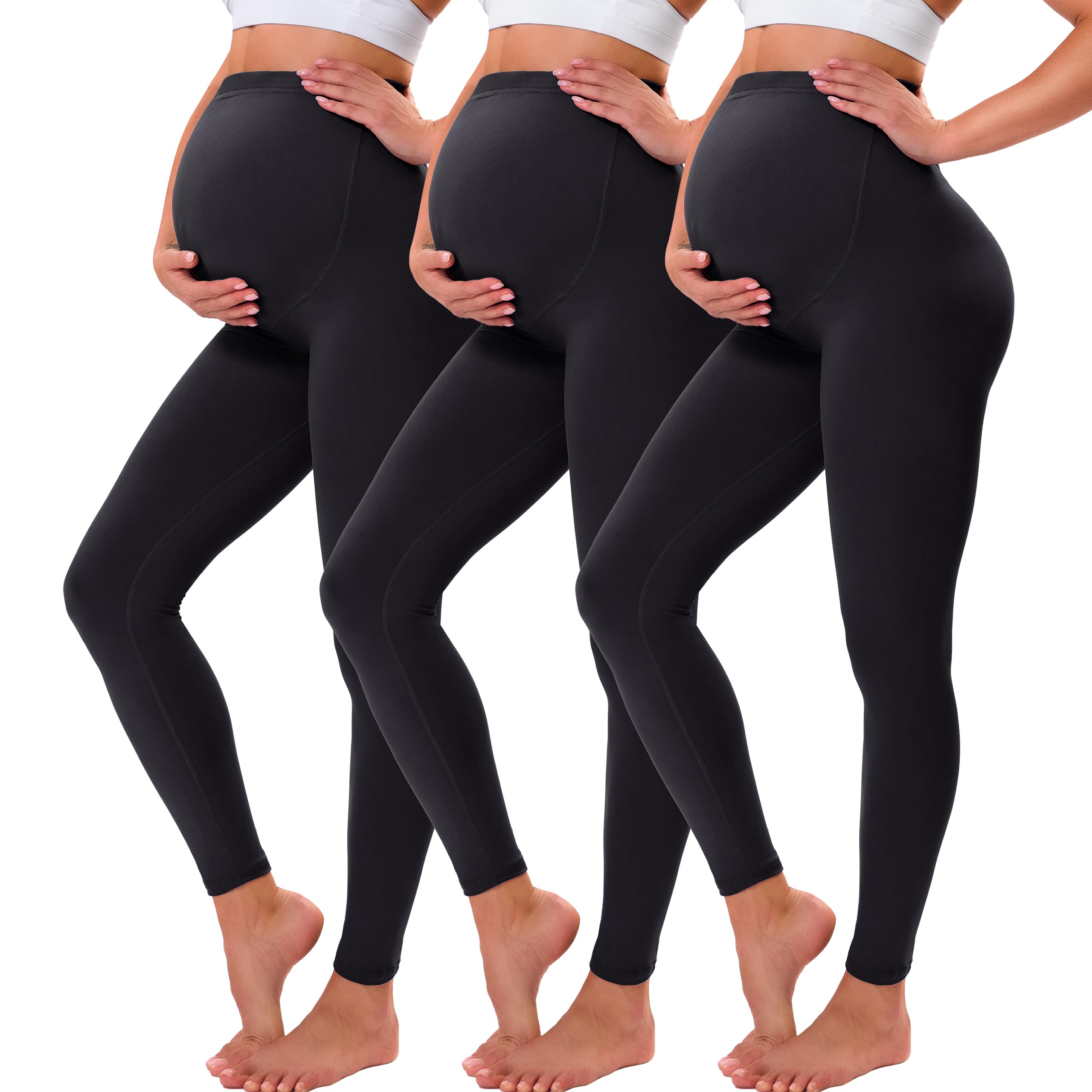VALANDY Creamlush Over Bump Maternity Leggings for Women