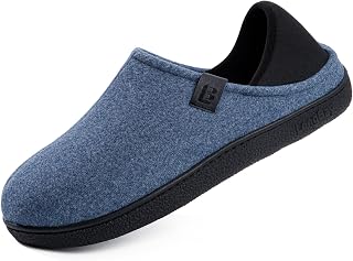 LongBay Mens Slippers with Removable Supportive Insole Slip on Casual House Shoes for Indoor Outdoor Bedroom Garden