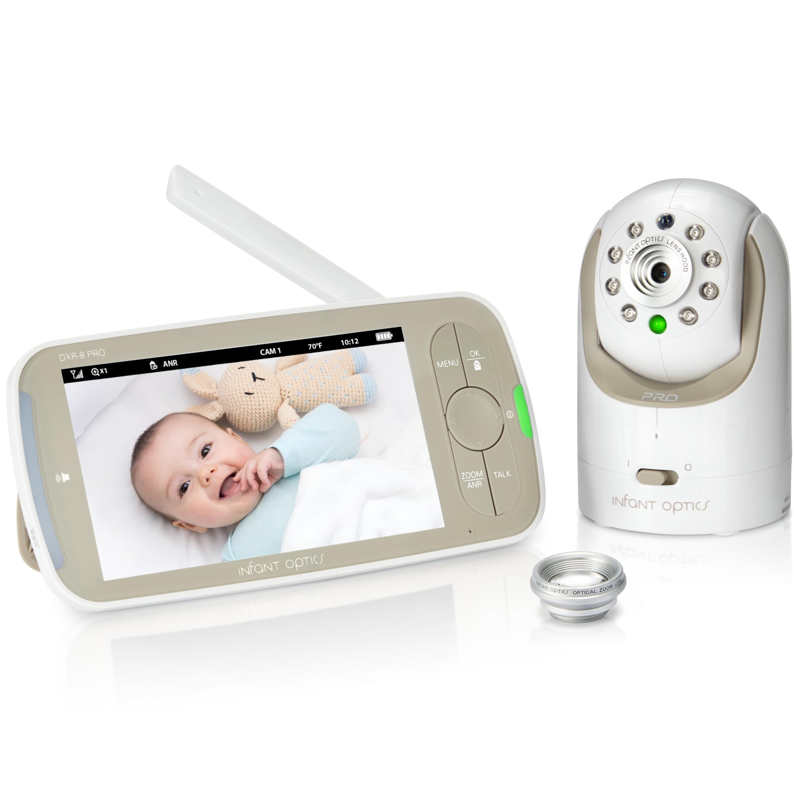 Infant Optics DXR-8 PRO - Patented Active Noise Reduction (ANR), 5” HD Video Bab