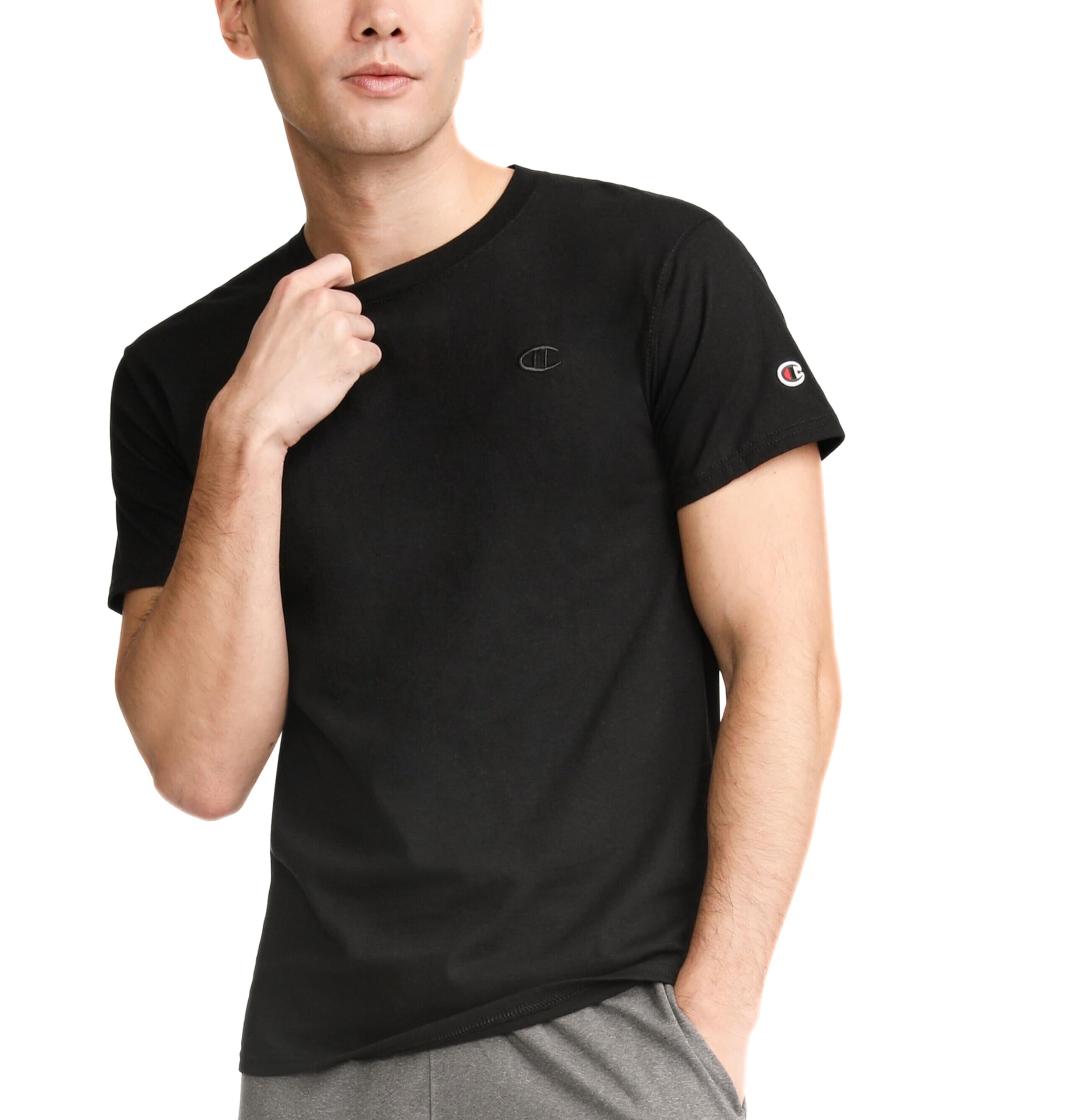 Champion Mens Classic Graphic T-Shirt Soft Comfortable Script Logo Regular or Pl