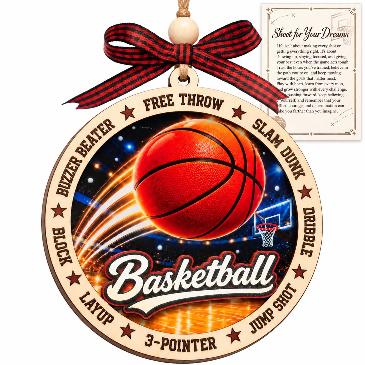 Basketball Christmas Ornament 2026, Basketball Ornaments for Christmas Tree