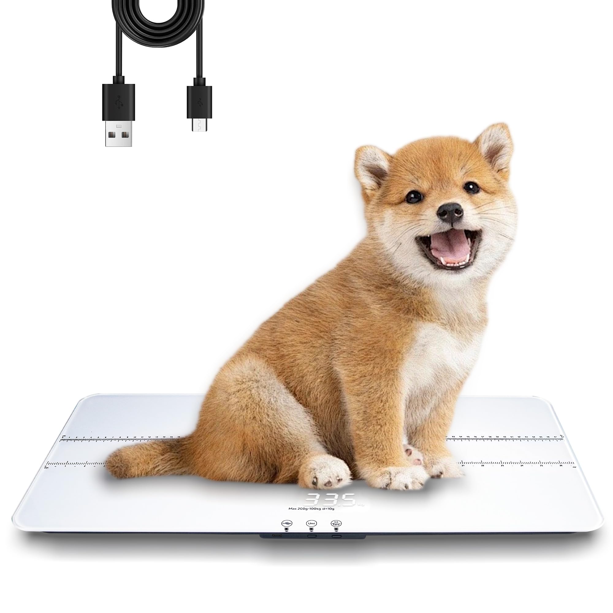 UNIWEIGH Digital Pet Scale 220lbs x10g Accuracy for Dog/Cat Animal Scales