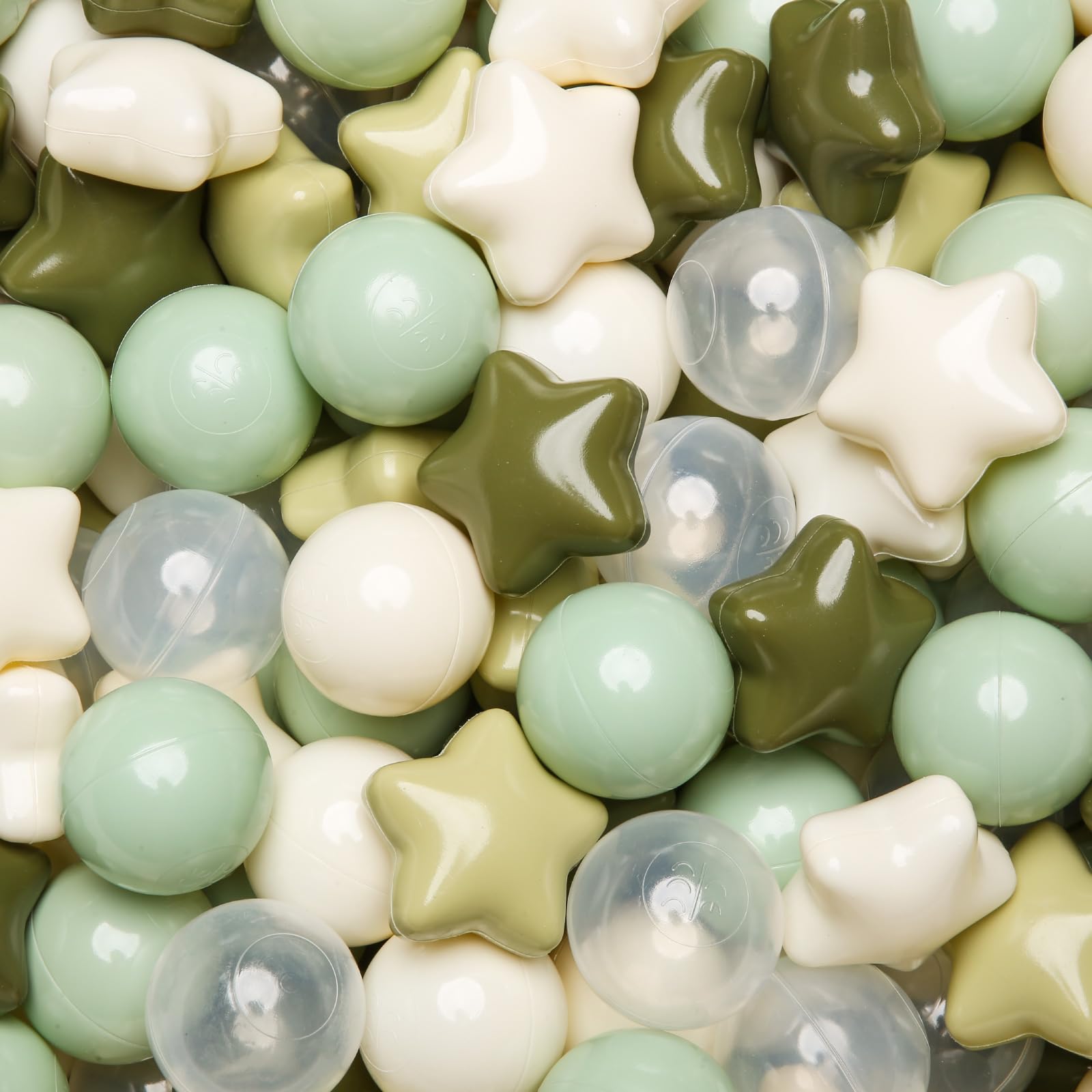 Ball Pit Balls for Toddlers, Crush Proof Macaron Plastic Children's Toy Balls fo