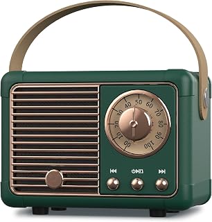 PRUNUS J-999 Retro Bluetooth Speaker,Vintage Decor,Mini Wireless Speaker | Mini Portable Speaker, Teen Girl Gifts, Birthday Gifts for Girls & Women, Tween Girls Trendy Stuff, Teen Girl Room Decor