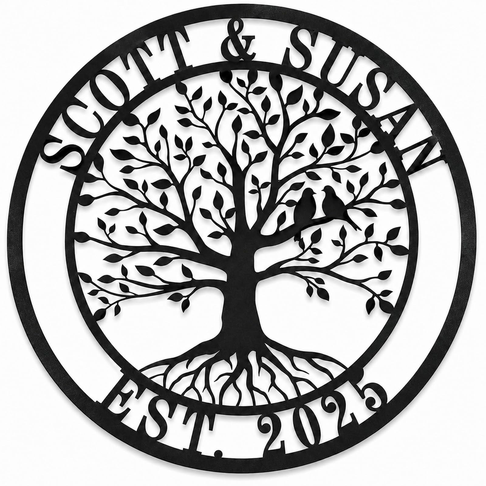 Personalized Tree of Life Metal Sign,Custom Metal Signs,Tree of Life Personalize