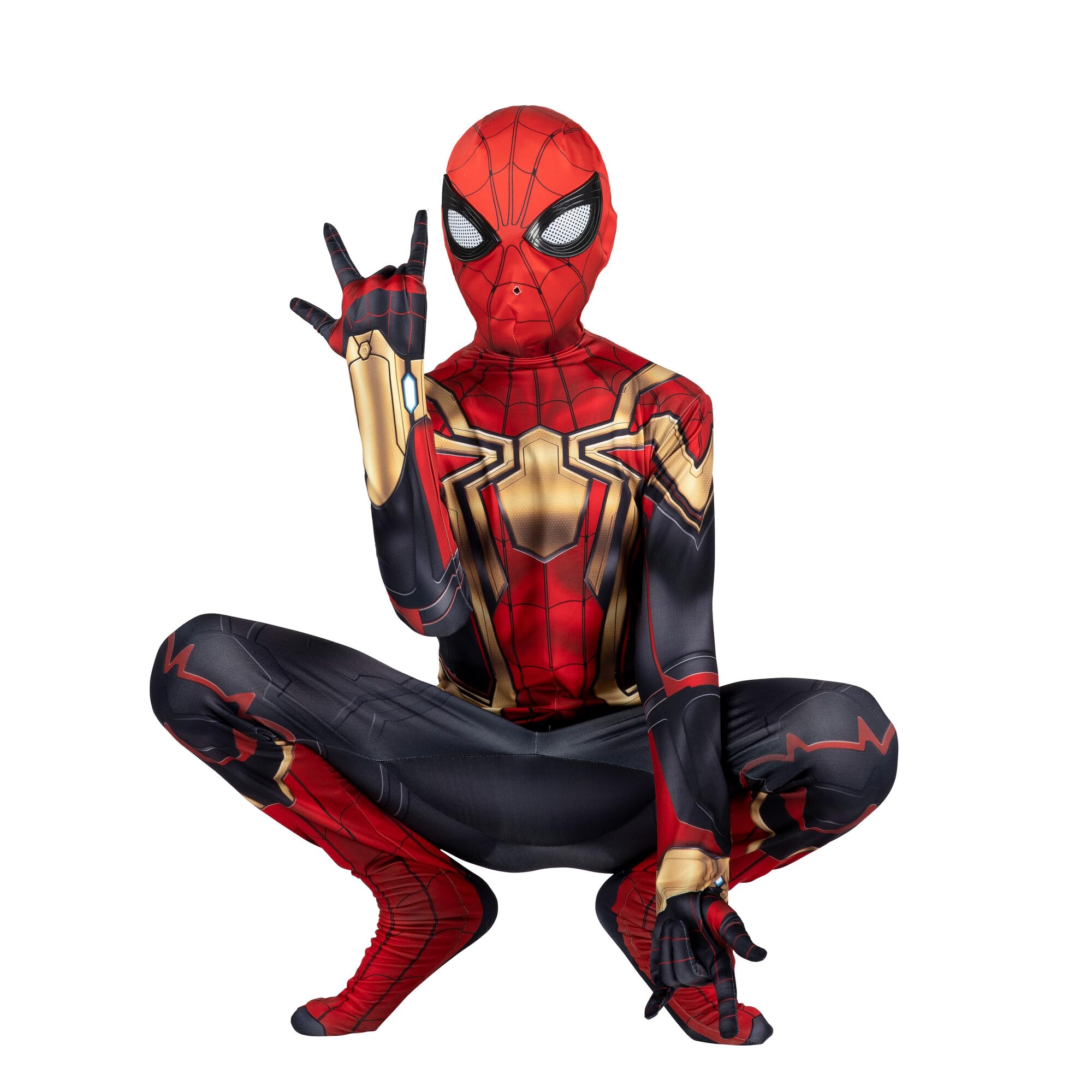 MARVEL Integrated Spider-Man Official Youth Deluxe Zentai Costume - Stretch Span