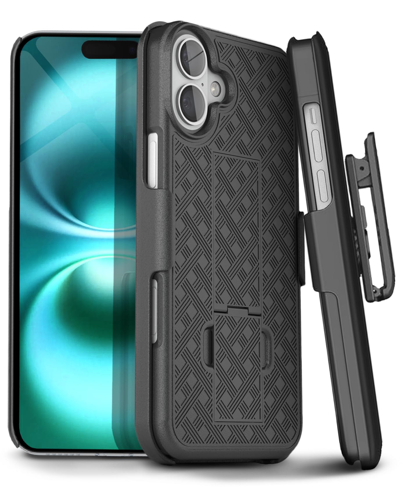 MOTIVE for iPhone 16 Case with Belt Clip, Rigid, Kickstand | 6.1" | Ranger v1 Se