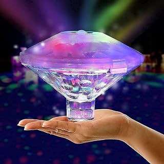 LATIOBRO Floating Led Swimming Pool Lights 8 Lighting Modes Waterproof Light Piscine Bathtub Lights Colorful for Pool Bath Party