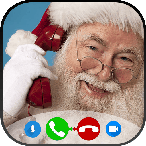 Talk with Santa Claus - Prank Video Call & Voice Call from Santa Claus - Gift Ga