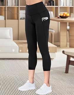 Women's Active Yoga Leggings High Waist Workout Pants with Pockets