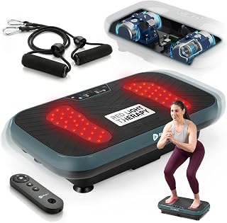 Lifepro VibraRed Vibration Plate - Jade (Renewed) | 99 Speeds, 9 Presets, <70dB Oscillation — Vibration Plate for Lymphatic Drainage, Infrared Foot Therapy, Wellness, Relaxation