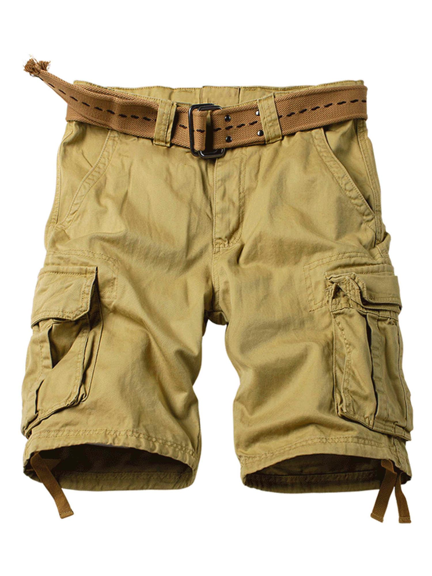 Camo Cargo Shorts for Men Cotton Casual Wild Outdoor Work Relaxed Fit Shorts wit