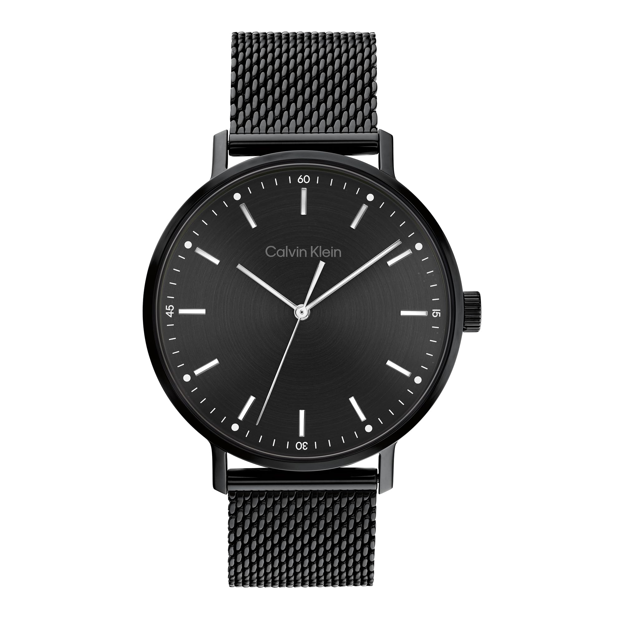 Calvin Klein Men's Analogue Quartz Watch Modern Mesh Collection with Leather or 