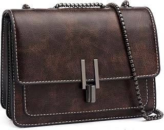 Travistar Crossbody Bags for Women Small Ladies Shoulder Bag Purse PU Leather Quilted Handbags with Gold Chain Strap Fashion Cute Cross Body Phone Bag Side Purses Black Evening Clutch
