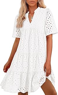 BTFBM Eyelet Boho Summer Dresses for Women 2026