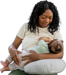 Boppy Anywhere Travel Nursing Pillow, Compact Breastfeeding Support Pillow | Travel-Ready, Compact Ergonomic Bottle &amp; Breastfeeding Pillow, Snap &amp; Loop Hanging Closure and Firm Hypoallergenic Fill
