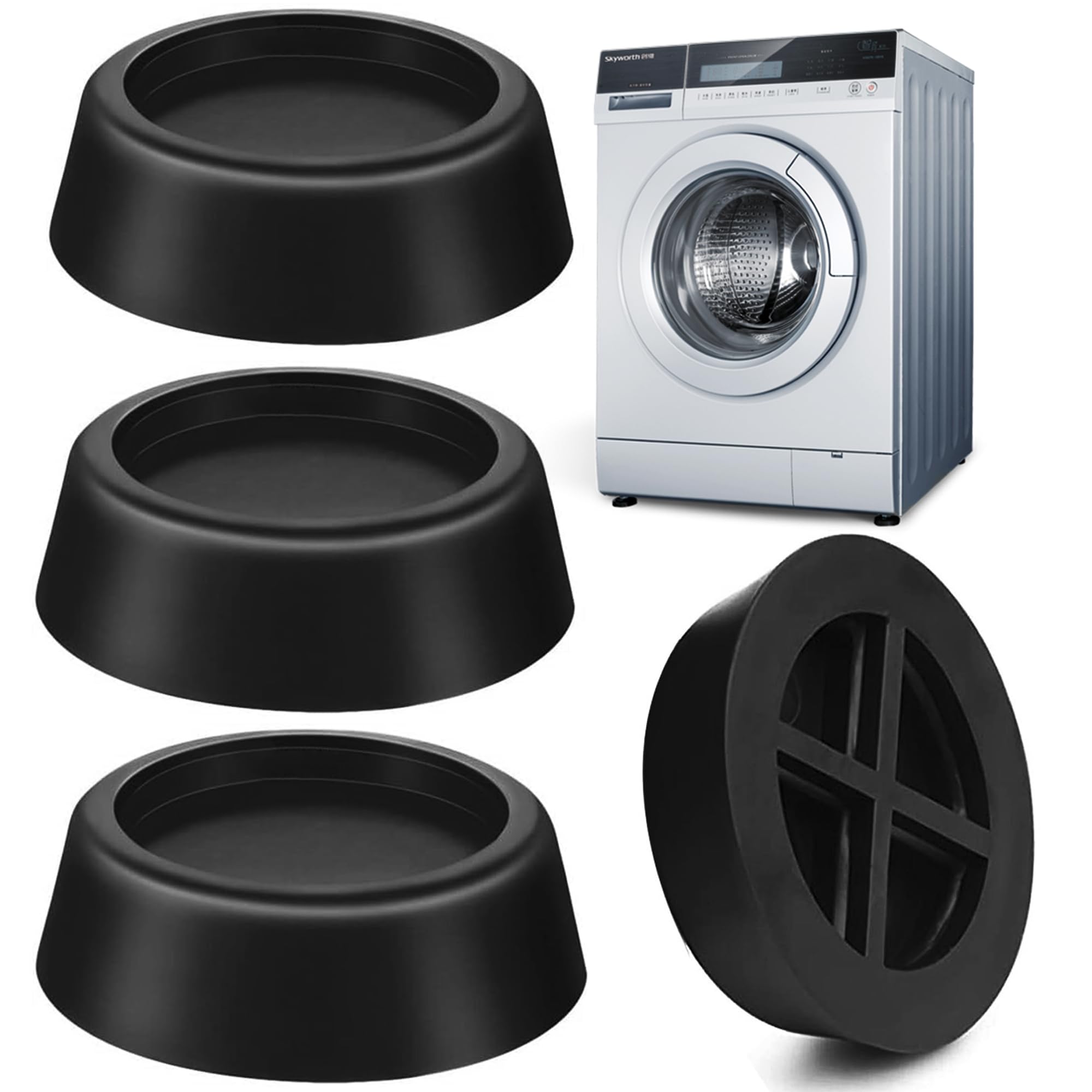 Navani Anti Vibration Pads | Universal Rubber Shock Absorber Mat for Washing Mac