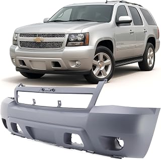 FitParts For Chevrolet Avalanche/Tahoe 2007–2014 Front Bumper Cover | Primed, With Fog Light Holes, Fits Chevrolet Avalanche Suburban Tahoe, Ready to Paint, OEM 25814570, GM1000817