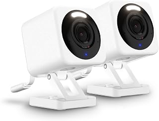 WYZE Cam v4, 2.5K WiFi Security Camera, Indoor/Outdoor Cameras for Home Security, Motion Activated Spotlight/Siren, Color Night Vision, 2-Way Audio, Compatible with Alexa & Google (Renewed)