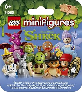 LEGO Minifigures Shrek Series 71053 | Toys for 6+ Year Old Boys & Girls, Blind Box, Get 1 of 12 Collectible Figures, Party Bag Fillers, Small Gift Idea, 7 Pieces