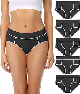 wirarpa Women's Cotton Midi Size Comfortable Briefs Cover Well Pack of 5