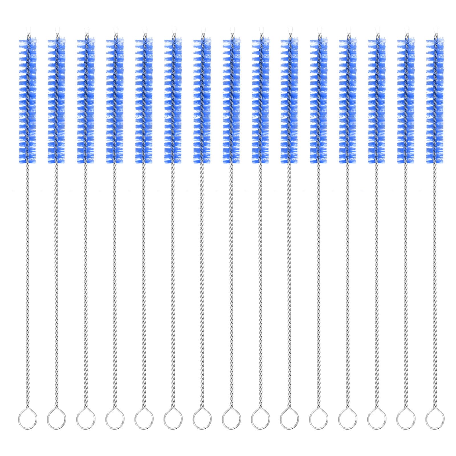 15 Pieces Straw Cleaning Brushes, 8 x 2/8 Inch Nylon Bristles Pipe Cleaner for W
