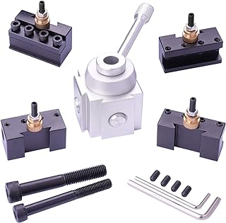JWGJW 120034 Tool Post & Lathe Tool Holder & Axa Tool Holder for Mini Lathe | Quick Replacement Tool Holder for Mini Lathe Home Wood Lathe