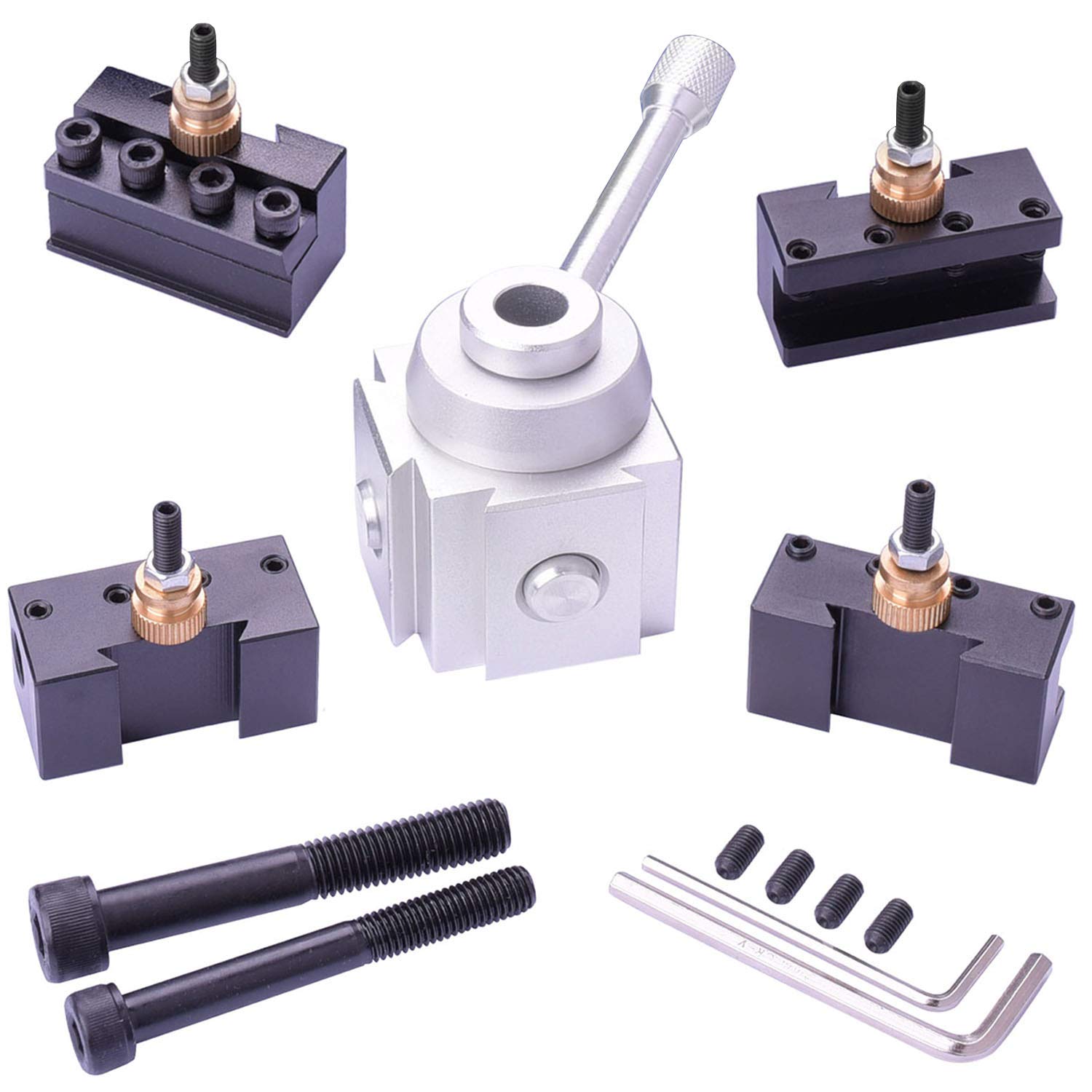 JWGJW 120034 Tool Post & Lathe Tool Holder & Axa Tool Holder for Mini Lathe | Qu