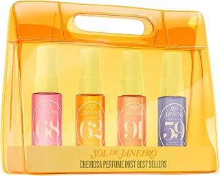 Sol de Janeiro Cheirosa Perfume Mist Set Best Sellers | Gift Set with Reusable Bag - 4 x 1 oz Perfume Mists - Cheirosa 68, 62, 91, 59 ($40 value)